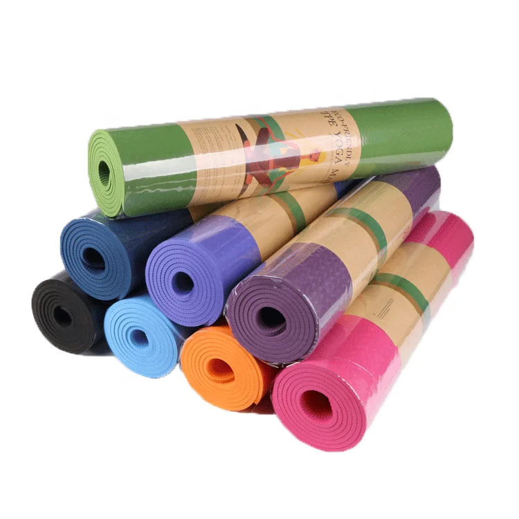 

Yoga Mat wholesale double-sided anti slip fitness mat can be customized logo, Green, blue, red, yellow, black