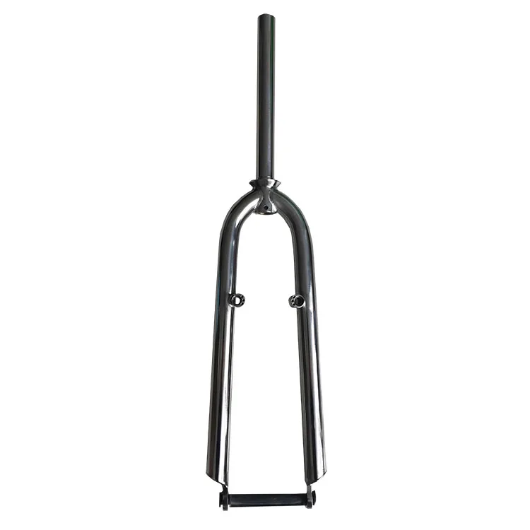 

factory price 26" 27.5" 29" Titanium bicycle fork Custom Fork with V brake in Polishing For Road Bike Mountain Bike, Silver