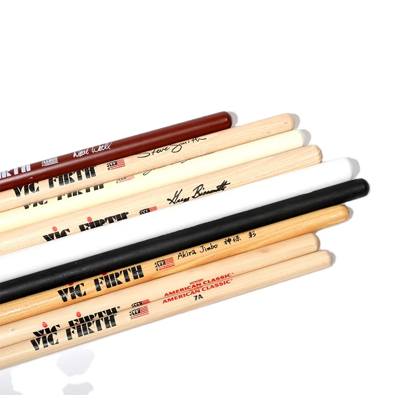

VIC FIRTH Drumsticks 5A 7A Drum Sticks American Hickory Drumsticks Percussion Instruments Sticks, Light yellow