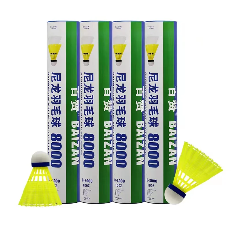 

Hot Sell High Quality Nylon Shuttlecock Factory Wholesale Badminton Shuttlecock, White