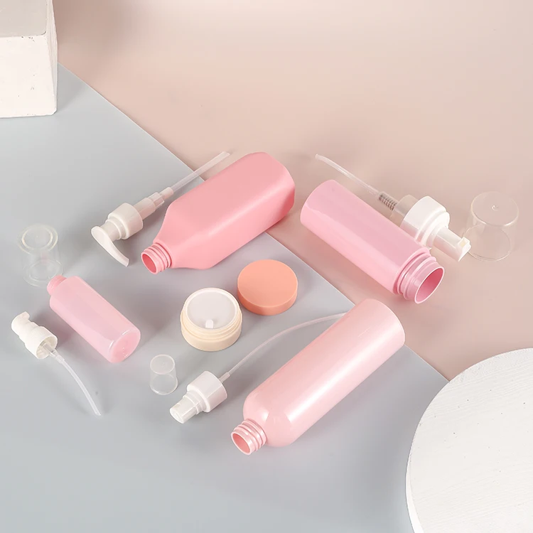 ODM Rose Color Roll On Tube and Mist Moisturizing Spray bottle Cosmetic Containers