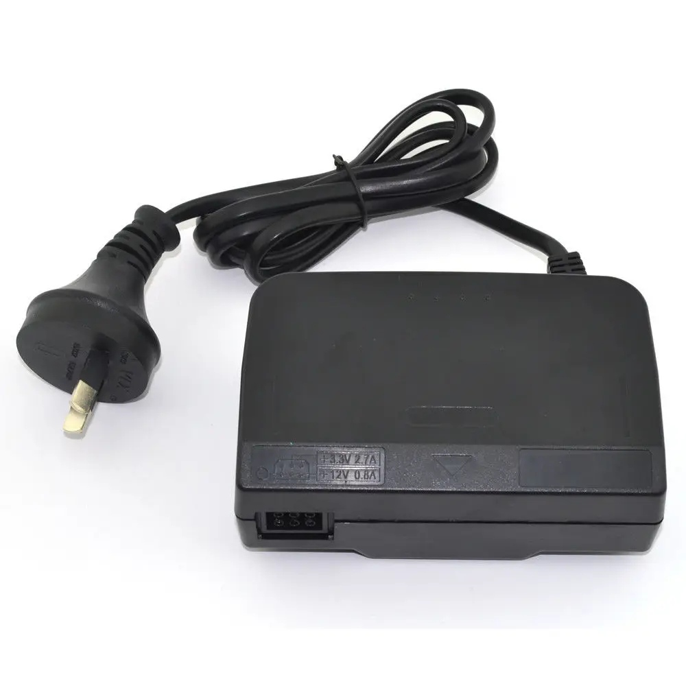 

For N64 AU UK Power Supply AC Adapter Cord Pack For Nintendo 64 for N64 charger, Black