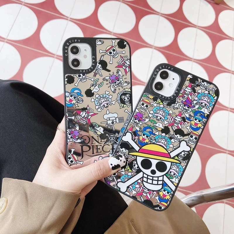 

NEW TPU+TPE Fashion Printing one piece mirror surface Phone Case for iphone 7/8x/11/12/12pro