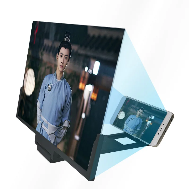 

Factory Customized 14inch Screen Magnifier Cell Mobile Phone Screen Enlarger Screen Amplifier, White, black