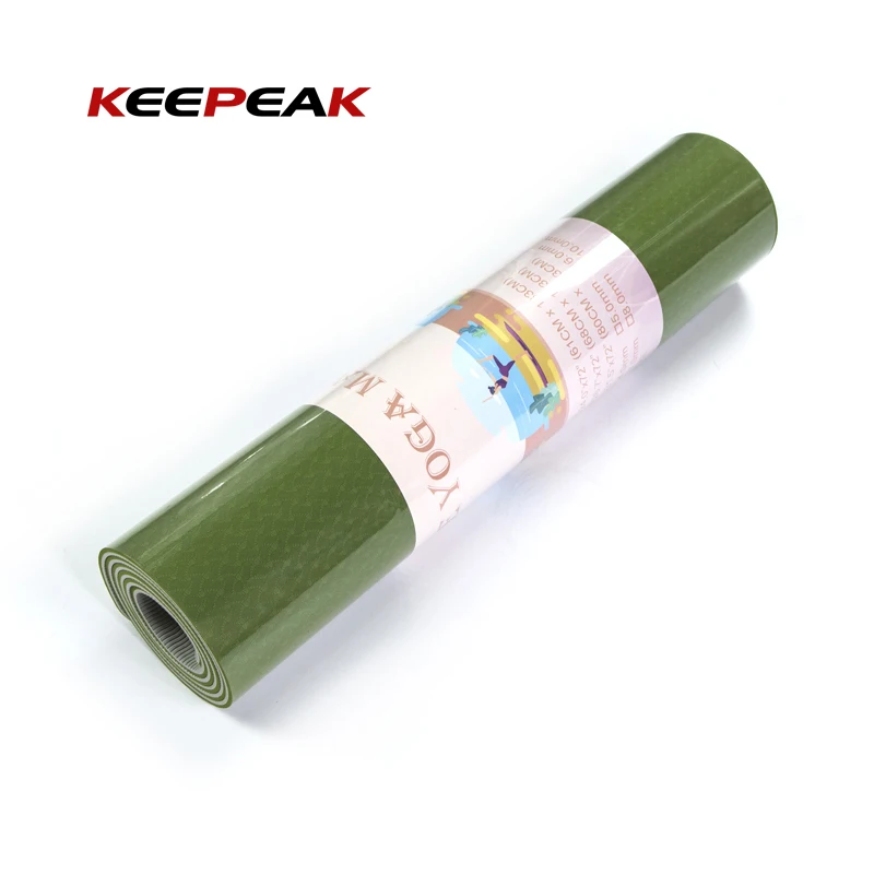 

Keepeak Manufactory direct yoga mat 5mm eco friendly yoga mat tpe outdoor yoga mats manufacturer With Bottom Price, 12 regular colors