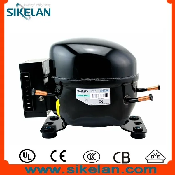 
R134a QDZH65G DC 12/24v Refrigerator Freezer Car Fridge Cooler Display Refrigeration Compressor 