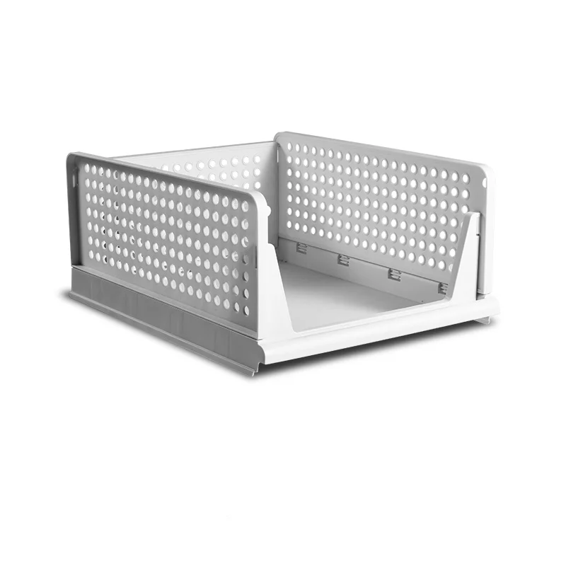 

Foldable plastic clothing organizer drawer