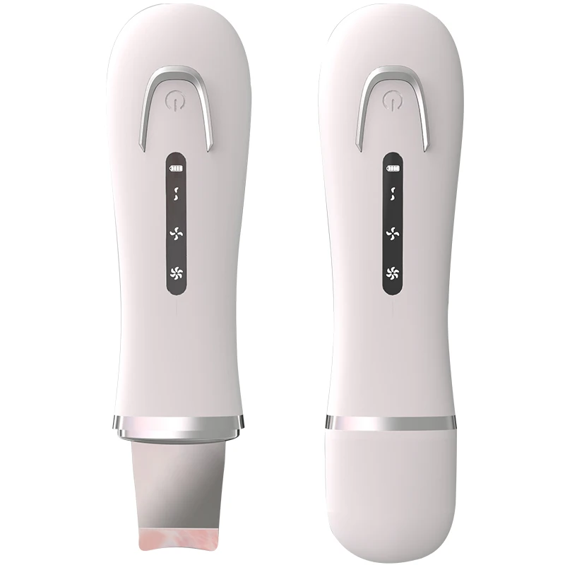 

Personal Beauty Care Device Ultrasonic Ion Skin Scrubber, White