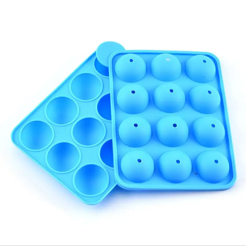 

Youngs YS-BM296 3D DIY Candy Silicone Mold 12 Holes Round Chocolate Moulds Ice Cube Tray