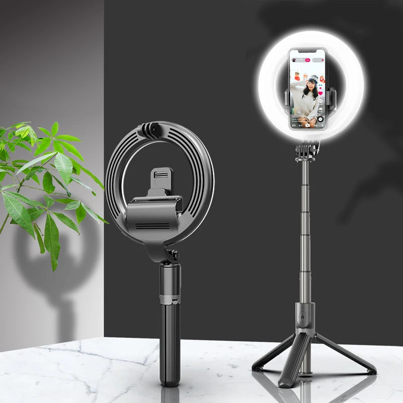

Hot Sale L07 Selfie Stand With Ring Light Live Broadcast Wireless Ring Light With Tripod Stand Selfie Stick