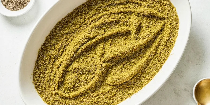 Spice rack featuring green chili seasoning
