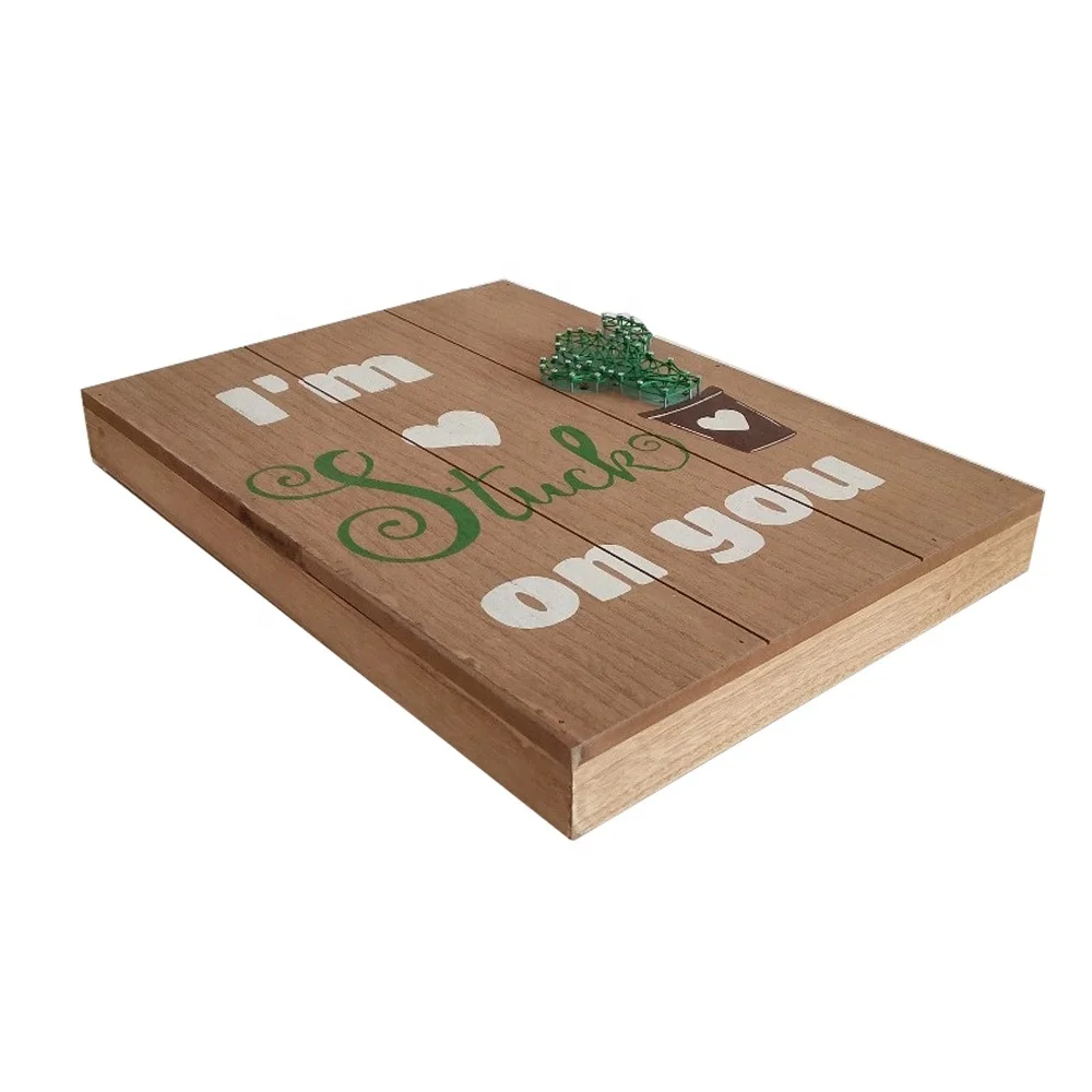 Shadow Box With String Art Wood Craft Wall Art Wooden Decor Led Frame