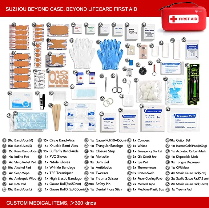 
Best Selling Eco Friendly Military Tactical First Aid Kit With Medical Supplies For Home 