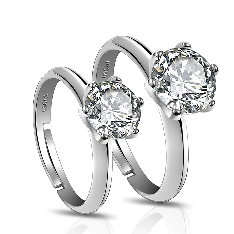 

wedding jewelry silver engagement diamond gemstone crystal rings women, Sliver