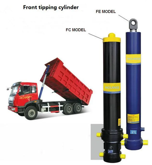 Hoist Hydraulic Cylinder Custom Dump Truck Cylinder With Power System