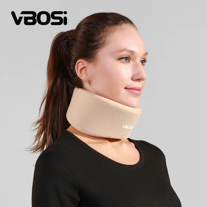 VBOSI 0722 Neck Support Sponge 360 All-around Wrapping Perfect Fit Skin Friendly Comfortable Durable Hook and Loop Relief Pain