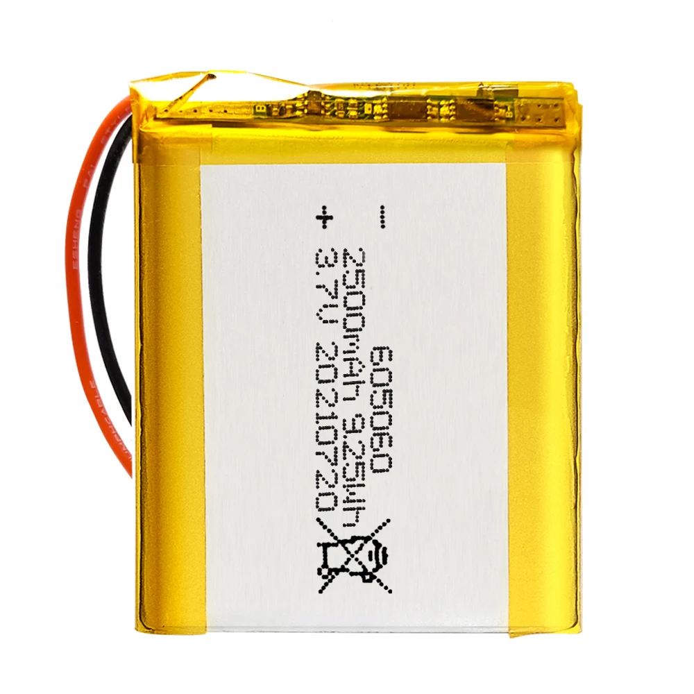 

605060 3.7v 2000mah chargeable lithium-ion battery pack