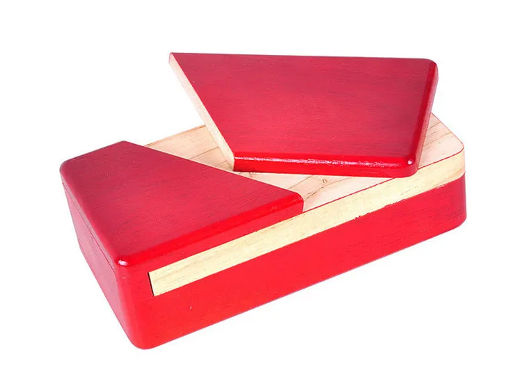 Impossible Box Puzzle Master Secret Opening Box Wooden Red Magic Box with Secret Drawer Mysterious Gift Box Puzzle 
