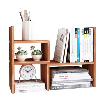 Office Decor Adjustable Desktop Supplies Storage Wood Desk Organizer Buy Wholesale Custom Expandable Free Standing Tabletop Natural Wooden Shelf High Quality Kitchen Decoration Accessories Spices Bottle Multifunction Table Rack New Trending Products