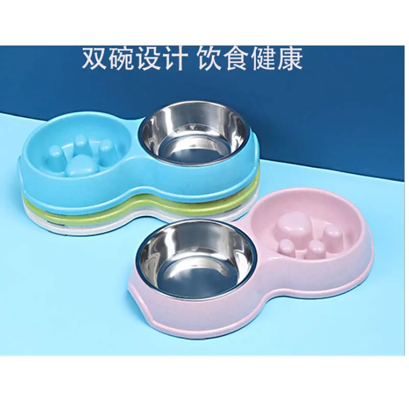 

Wholesales Dog Bowls Anti-Slip Design Stainless Steel Pet Feeder Dog Food feeding Dispenser Bowl
