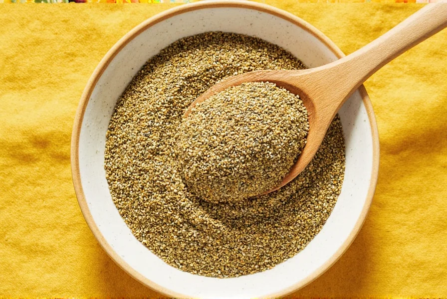 Toasting mustard seeds in a pan