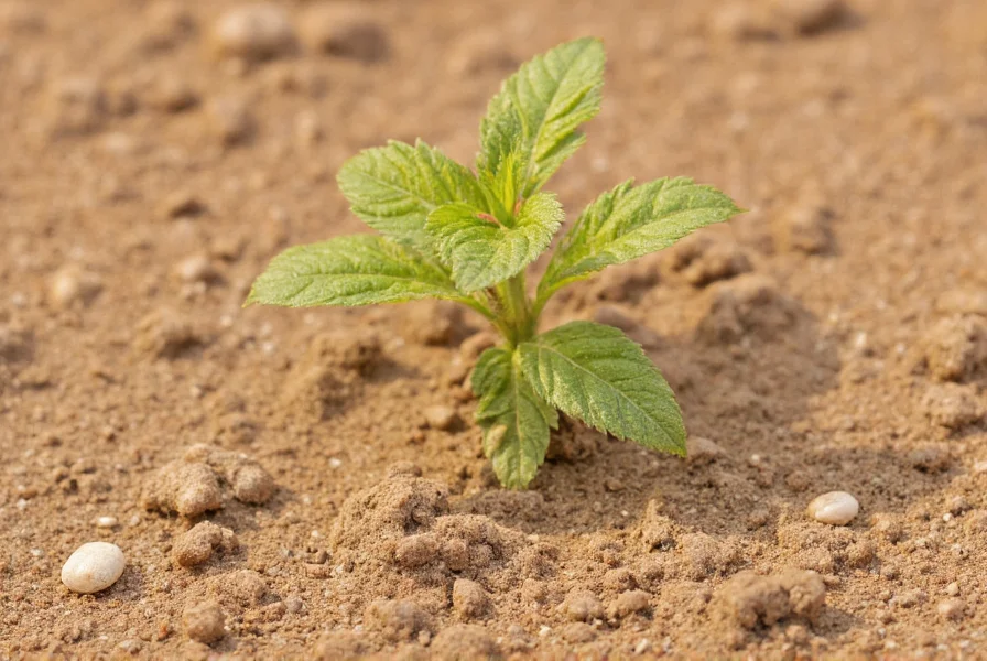 Historical mustard plant growing in ancient Palestine soil showing small seed and large plant