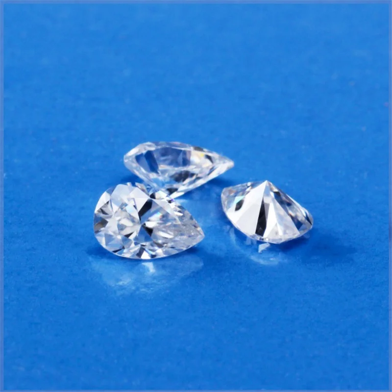 

Moissanite White D color 2ct 7x10mm Pear Shape VVS Good Clarity Moissanites Loose Gem Stones for Ring Jewelry