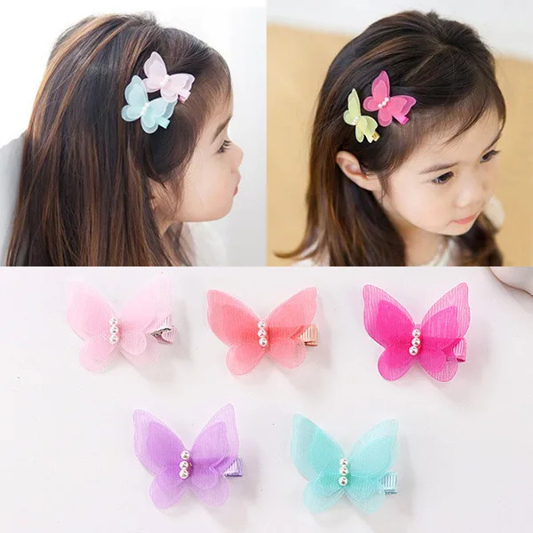 Children Hair Accessories Lady Snow Gauze Hairpin Princess