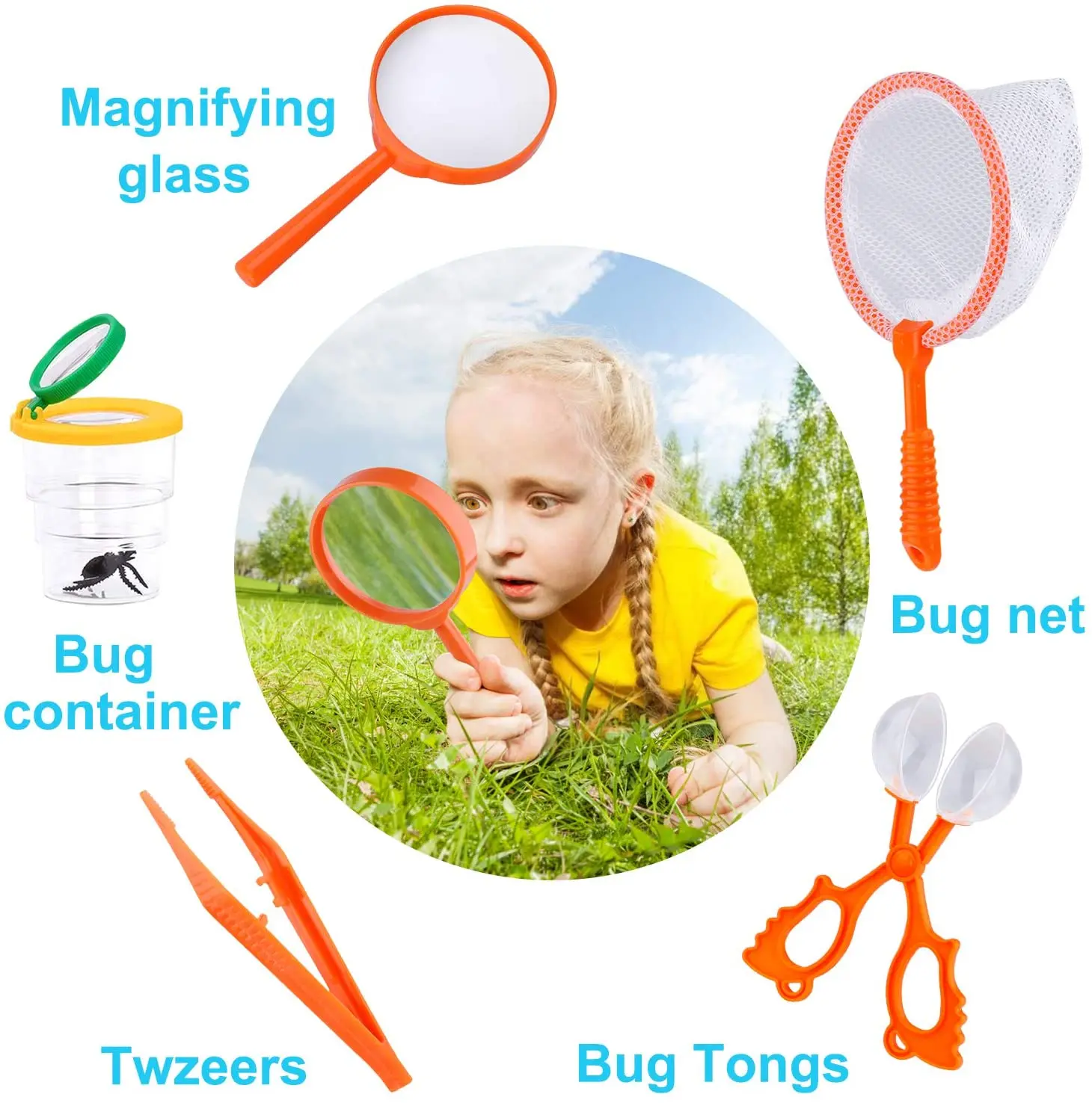 Kids Explorer Kit, 11 Pcs Outdoor Exploration Kit Educational Toy Gift for Boys & Girls