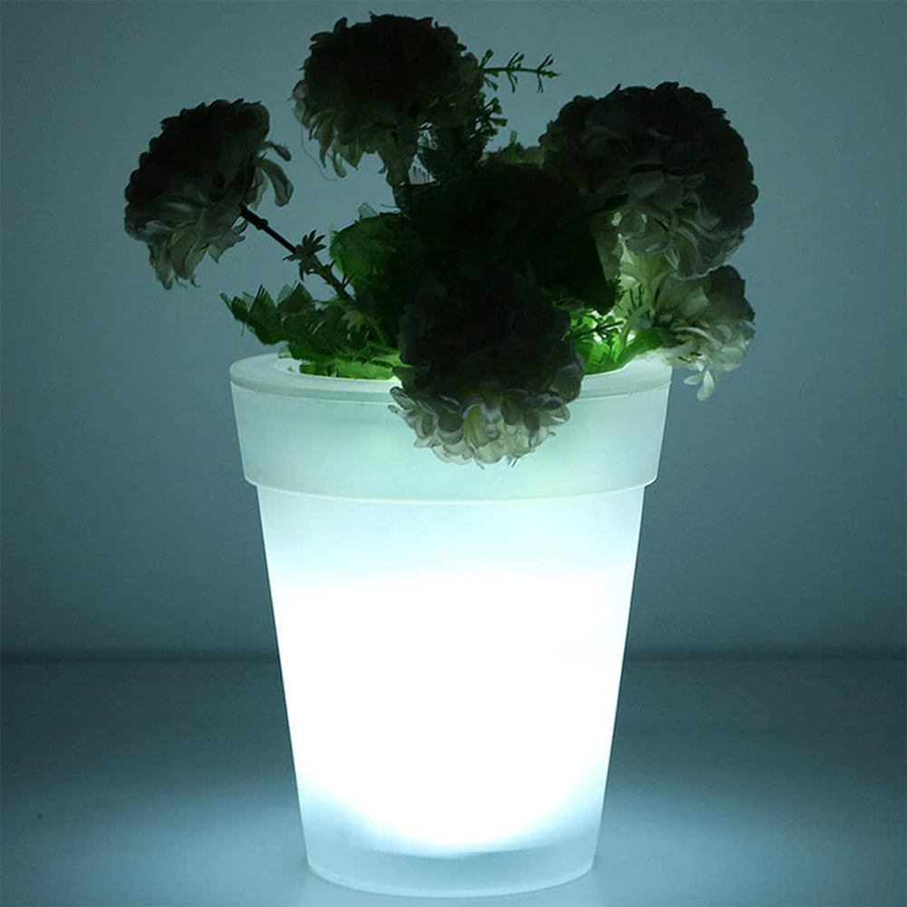 

Solar Power Lighting Flowerpot Environmentally Design Garden Landscape Lamp Lighting Flower Pot Outdoor Yard LED Landscape Light