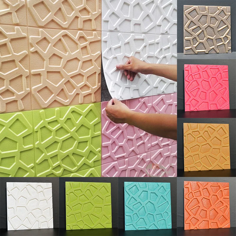 2020  Hot Selling 3D Foam   New  Design  Sticker for Home Decoration   Mesh Design