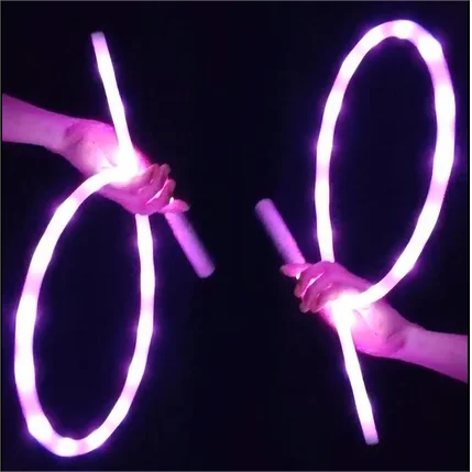

2023 KEPUAI New Party Supplies Silicon Dancing Whip LED Fiber Optic Whip with Stock 10000pcs