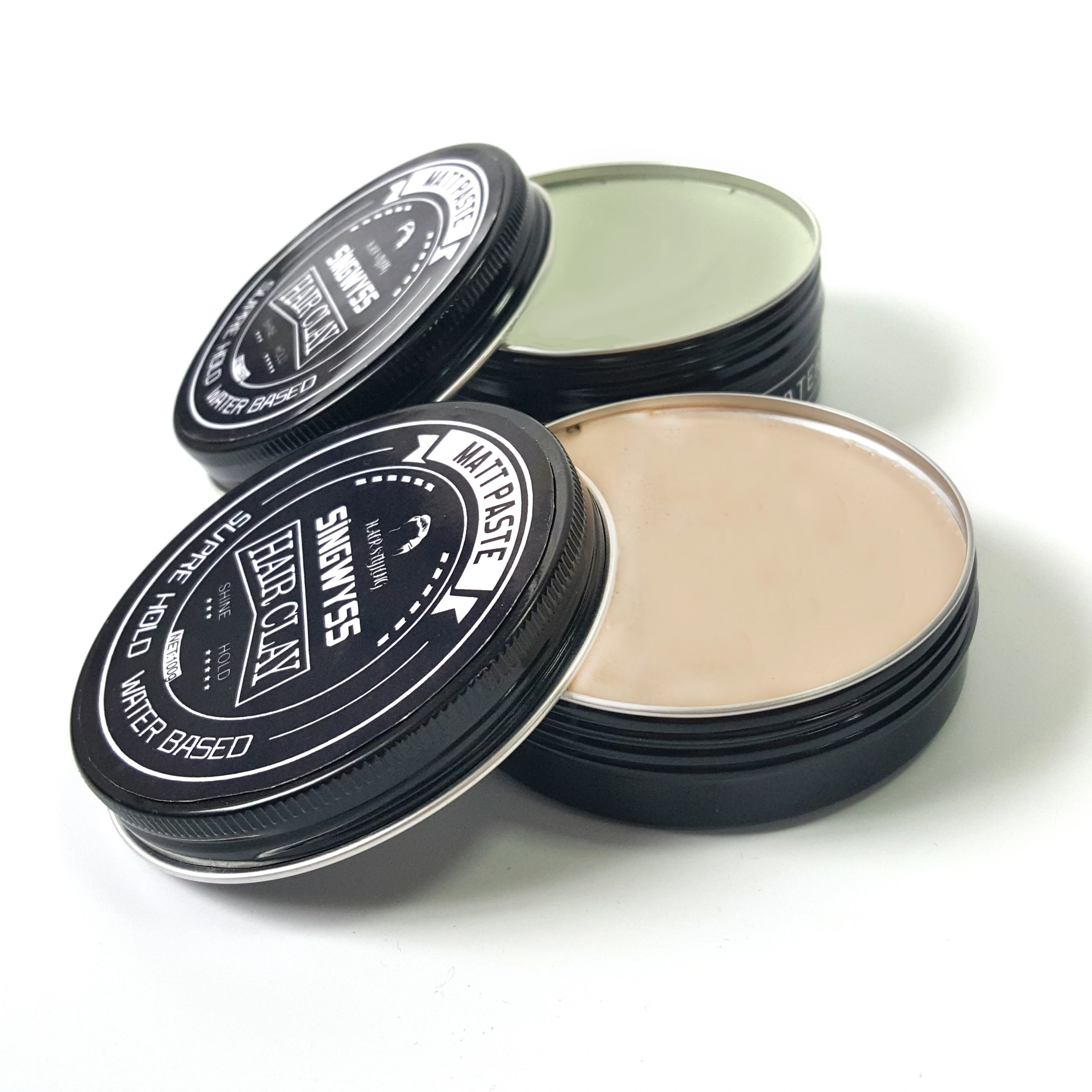 

Low MOQ private label matte hair styling clay daily use for salon matte paste wax, Natural look