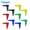 Cleqee-2 P3014 self-assembly DIY connectors 90 degree Right Angle Safe 4mm shrouded Banana plug