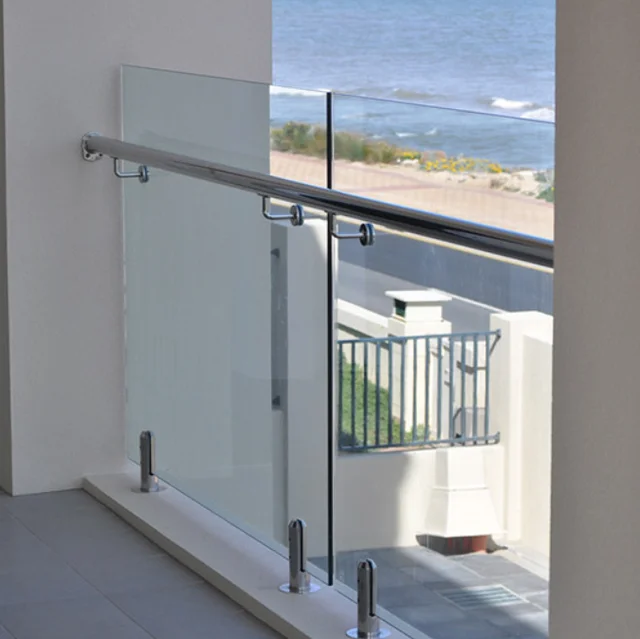 
Tempered Glass Balcony Railing with SS316 Accessories 