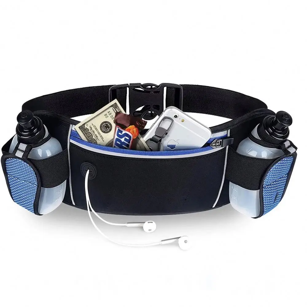 

Wholesale Custom logo anti-theft Outdoor Running Travel Sports led reflective flip Small holders Running Bag From China, Black, blue