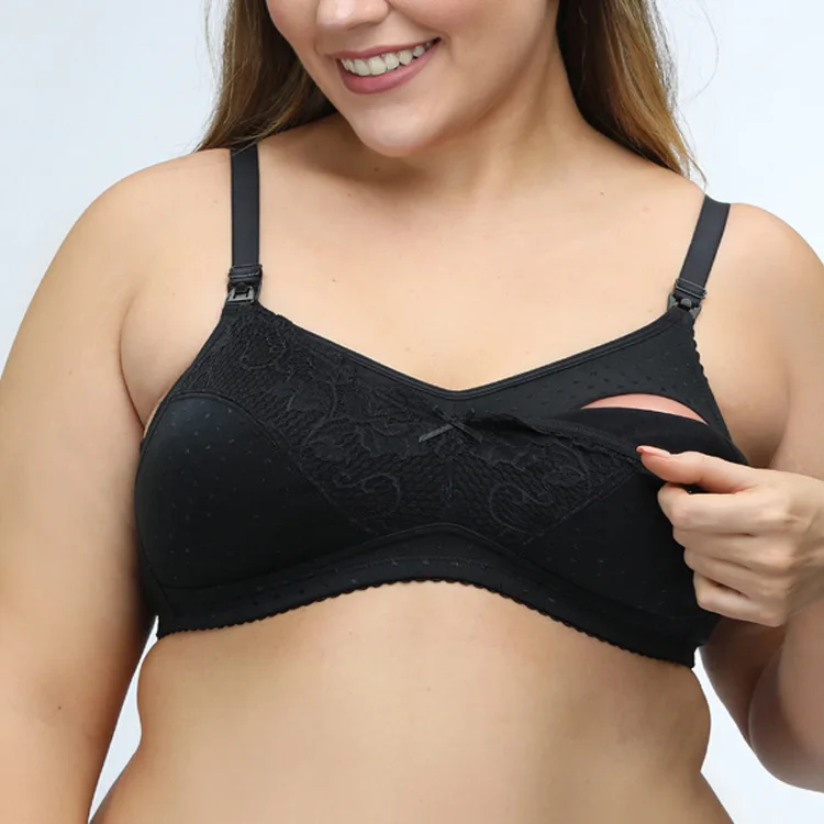 

INTIFLOWER 327A High Quality Plus Size Nursing Bra Breathable Women Breastfeeding Underwear Seamless Maternity Bra Push Up