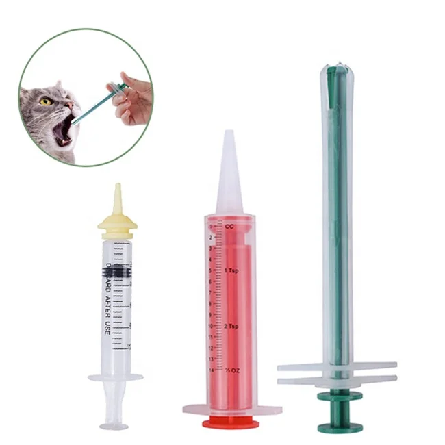 

Pet Silicone Medicine Feeder Syringe Medicinal Liquid Tablet Pet Pill Dispenser Gun Shooter Cat Dog Medicine Feeder With Nipple