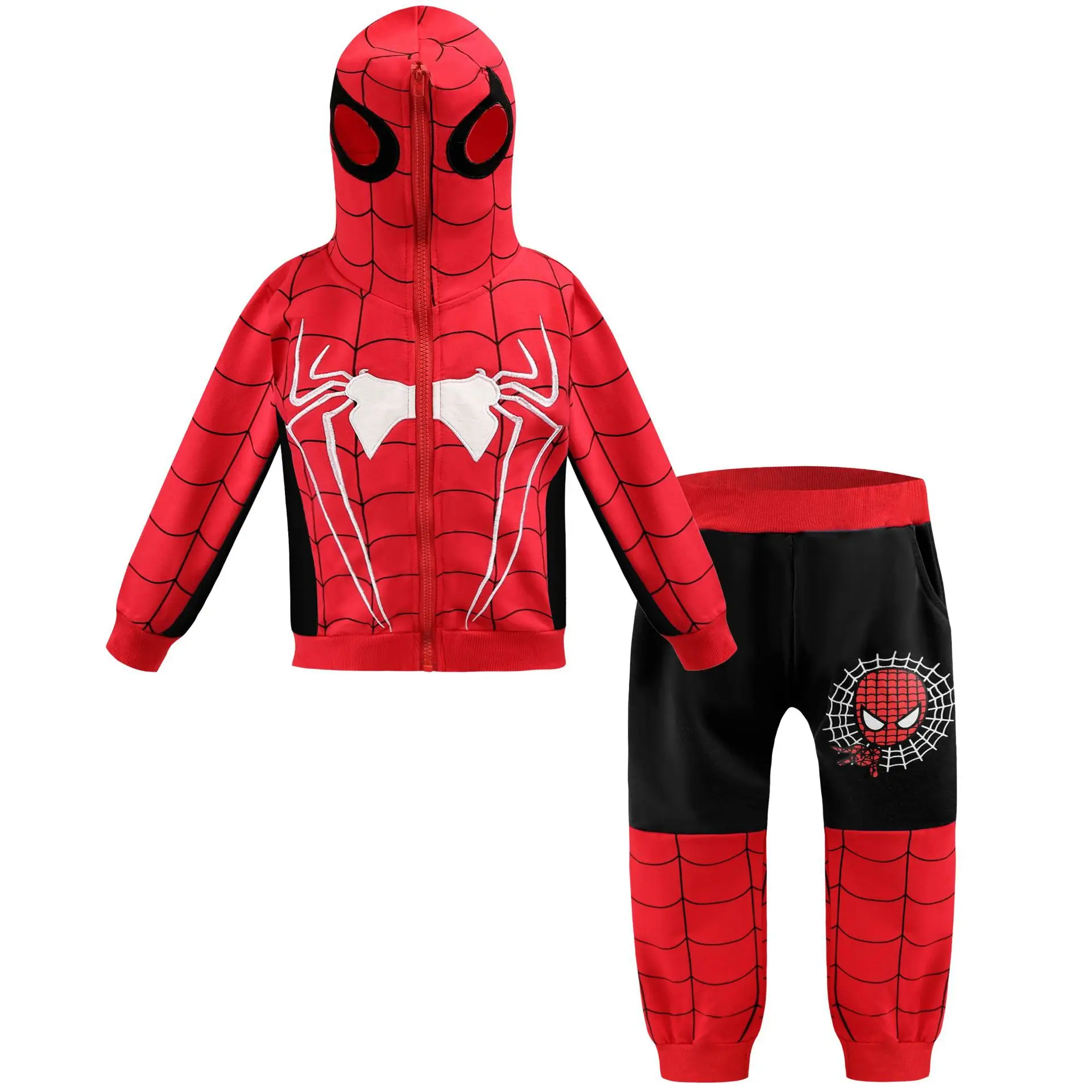 

Best Selling Children Clothes Winter Halloween Boys Clothes Set Kids Hoodie Spider man Kids Spiderman Kids Costume Baby Boy, Blue black