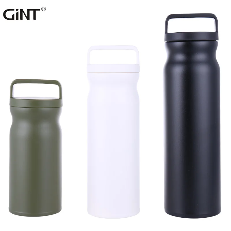 

Hot Selling Portable Lift Handle Customer Color Insulated Water Bottle