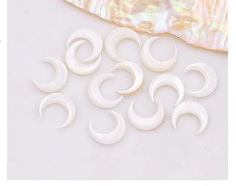 

2021 3D Natural Nail Art Stickers Decals Moon Resin Nail Accessories DIY Decoration