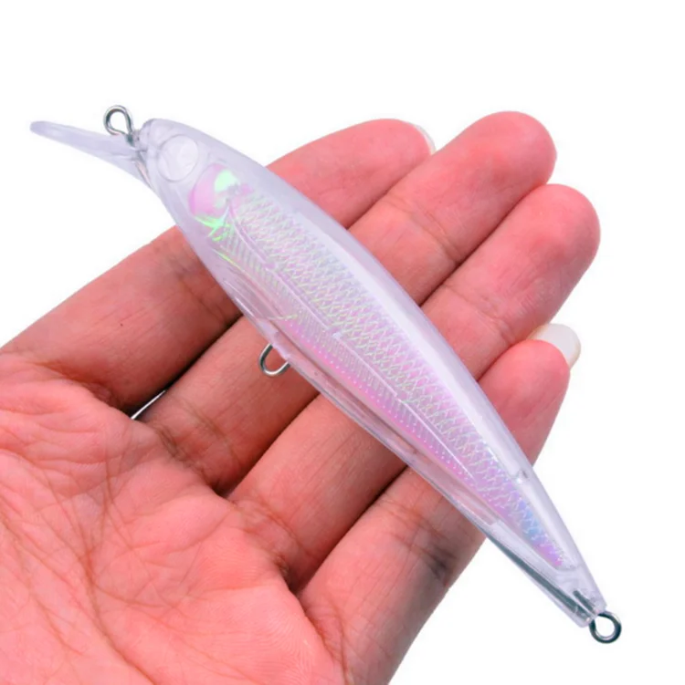 

EASYPOO unpainted hard plastic fishing lure 11.2cm 11.6g blank lures minnow Fishing lure blanks unpainted Minnow