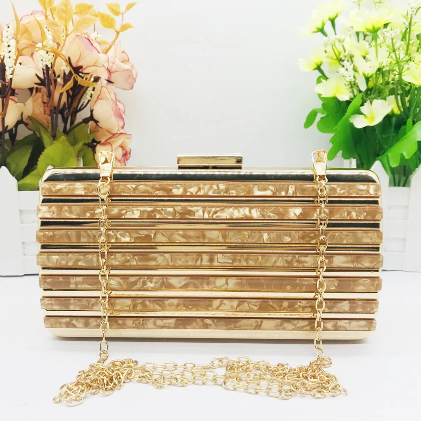 

New Ladies Acrylic Bag Diagonal Straddle Bag Women Clutch Purse Elegant Acrylic Evening Bags For Wedding Party Handbag Purse