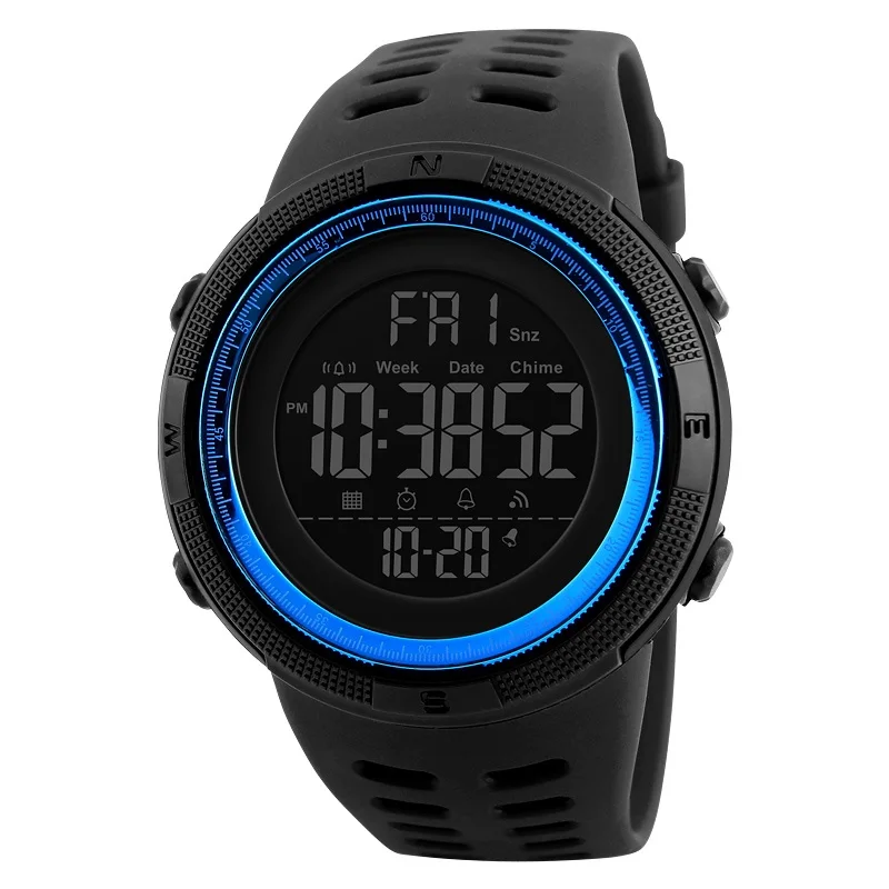 

Skmei 1251 Best Selling Ana-digital Watch Good Quality Watch Montre PC 2019 Chinese PU Digital Plastic Unisex 2 Years 50 Meters