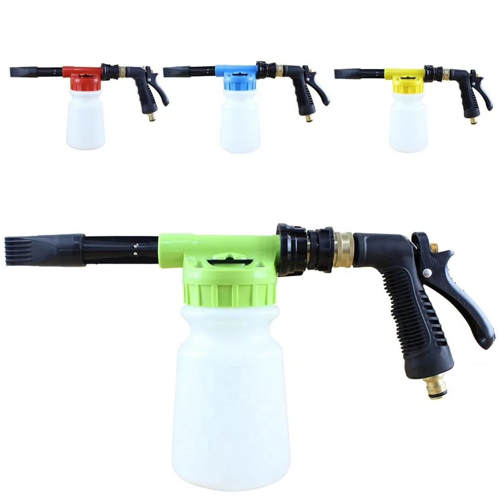 

car wash garden hose snow foam gun for foam cleaner, Orange or green or customize