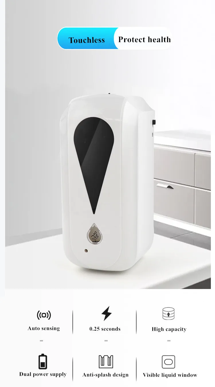 China manufacturer automatic electric wall mounted dispenser hospital hand sanitizer soap dispenser