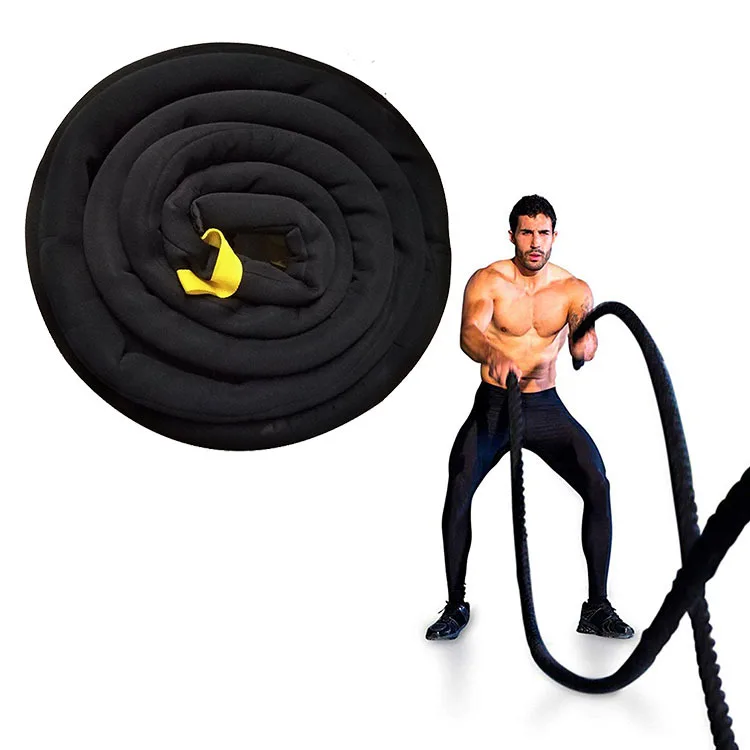 

Gym Equipment 50mm Polyester Fitness Power Training Anchor Battle Rope With Cover