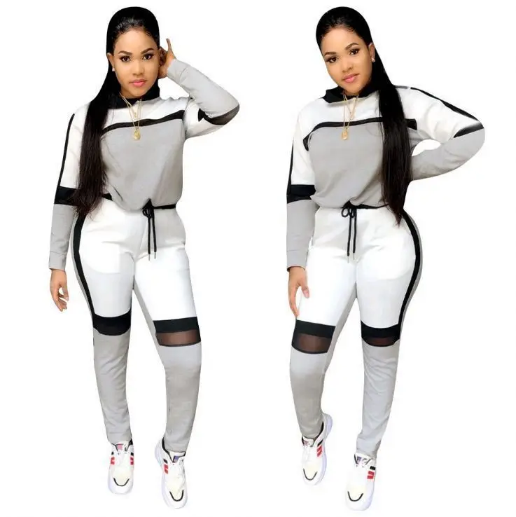 

2020 Pullover Joggers Women Track Suit Two Piece Hoodie Set Fall Clothing For Women