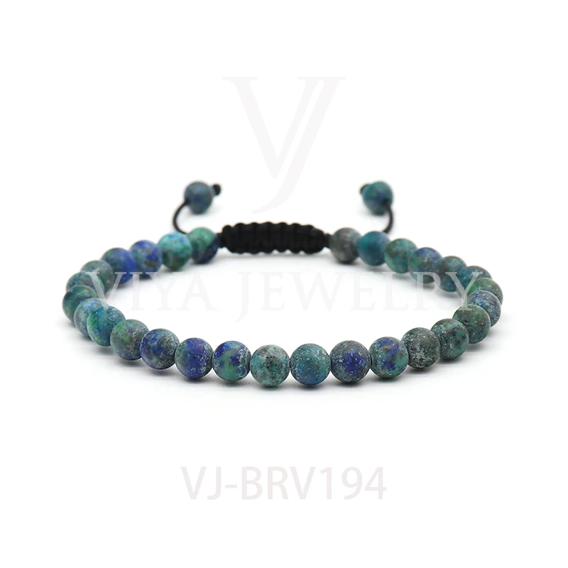 

Viya Jewelry DHL Free Shipping Macrame Handmade Unisex Stone beads bracelet wholesale