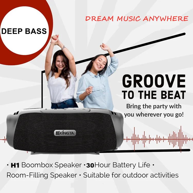 Power bank function True Wireless Stereo Powerful Big Sound Portable 100% Waterproof Outdoor Speaker - ANKUX.COM